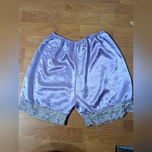 silky lavender and grey lace bottoms